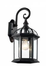 Trans Globe 4181 BK - 1LT WALL-SML-DOWN-OUTD-BVLD GL